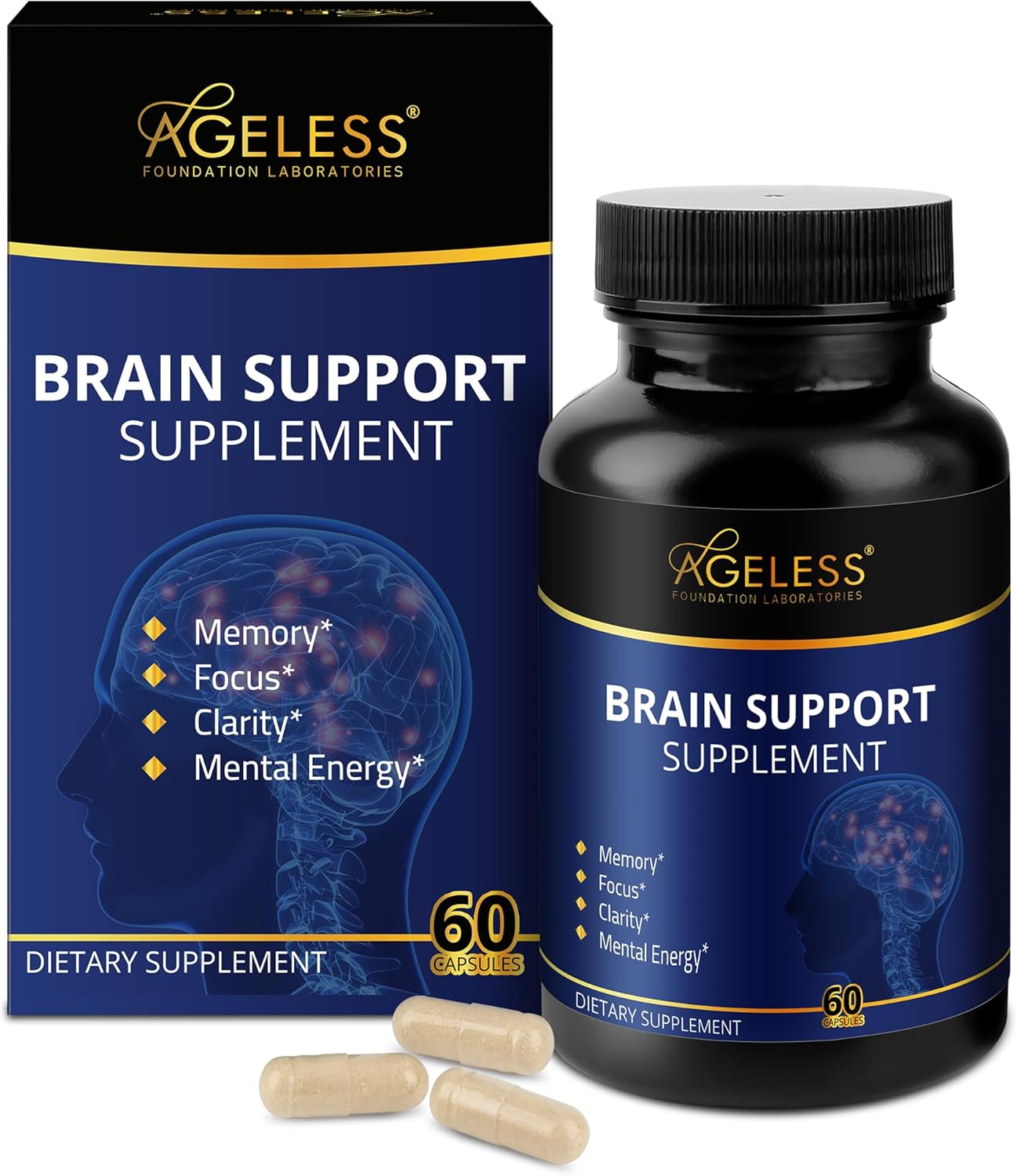Ageless Foundation Laboratories 健脑素 整箱 12瓶