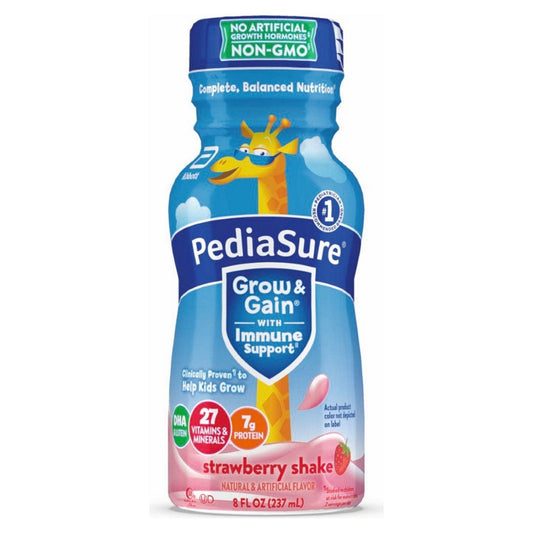 美国雅培小安素奶昔草莓 整箱24瓶